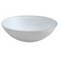 Sapho Beauty - Vasque à poser, diamètre 420 mm, sans trop-plein, verre/blanc mat TY181W