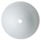 Sapho Beauty - Vasque à poser, diamètre 420 mm, sans trop-plein, verre/blanc mat TY181W