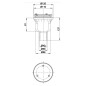 Bette Accessoires - Garniture de vidange pour receveurs de douche, écoulement vertical, chrome B594-434
