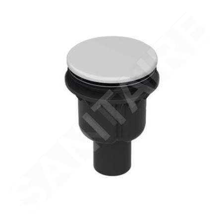 Bette Accessoires - Garniture de vidage pour receveurs de douche, écoulement vertical, Anti-slip Pro, snow B594-440AY