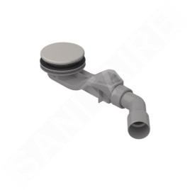 Bette Accessoires - Garniture de vidage pour receveurs de douche, sortie horizontale, Anti-slip Pro, silver B597-410AY