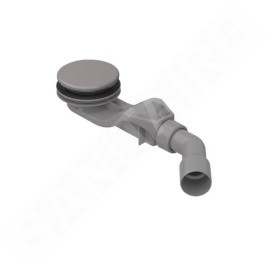 Bette Accessoires - Garniture de vidage pour receveurs de douche, sortie horizontale, Anti-slip Pro, quartz B597-412AY