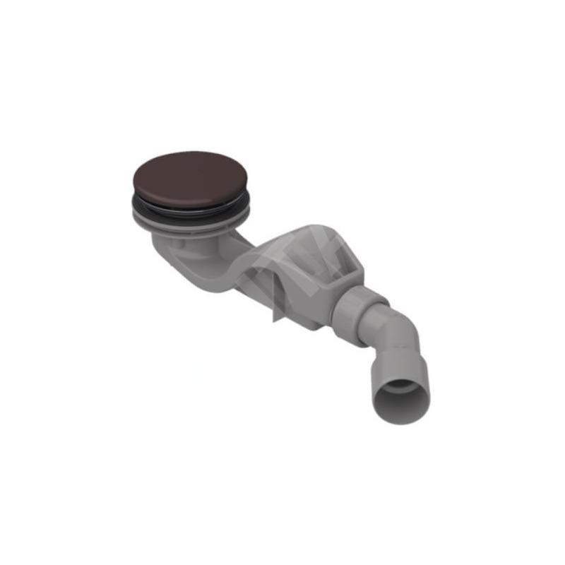 Bette Accessoires - Garniture de vidage pour receveurs de douche, écoulement horizontal, Anti-slip Pro, ebano B598-434AY