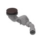 Bette Accessoires - Garniture de vidage pour receveurs de douche, écoulement horizontal, Anti-slip Pro, ebano B598-434AY