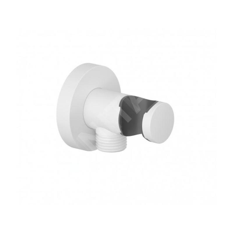 Kludi A-Qa - Montant mural avec support, blanc mat 6054753-00