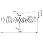 Kludi A-Qa - Douche de tête, diamètre 300 mm, blanc mat 6433053-00