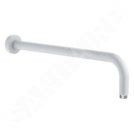 Kludi A-Qa - Bras de douche 400 mm, blanc mat 6651453-00