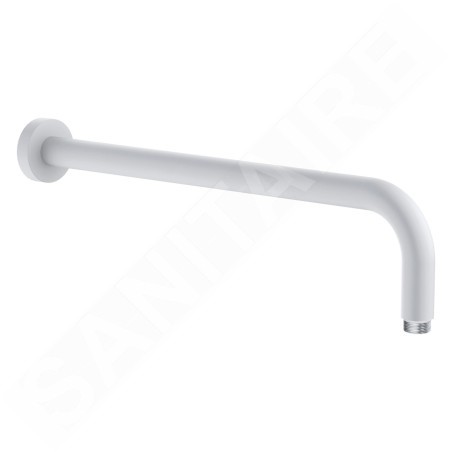 Kludi A-Qa - Bras de douche 400 mm, blanc mat 6651453-00