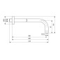Ideal Standard ALU+ - Bras de douche, 40 cm, argenté B9445SI