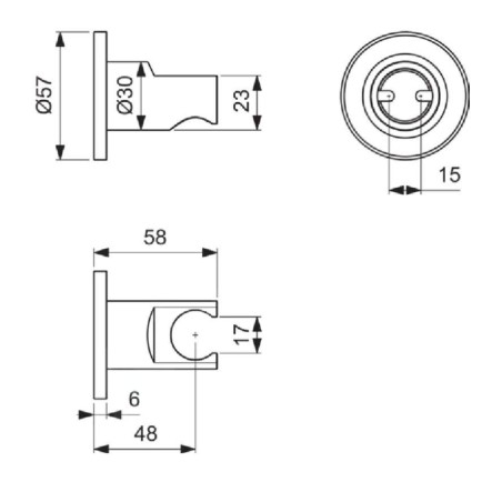 Ideal Standard ALU+ - Support de douche, rosé BC806RO