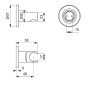 Ideal Standard ALU+ - Support de douche, rosé BC806RO