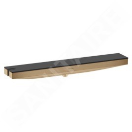 Hansgrohe Rainfinity - Raccord murale avec support et étagère, bronze brossé 26843140