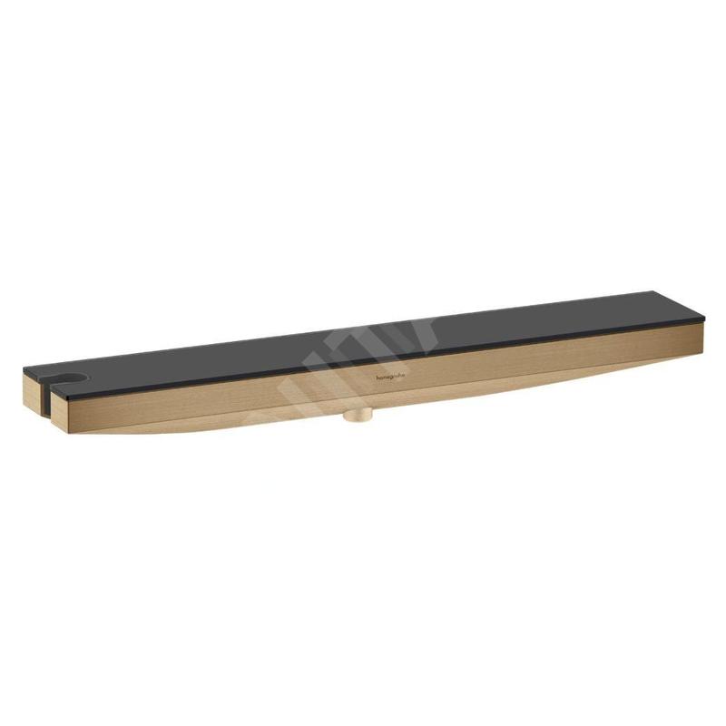 Hansgrohe Rainfinity - Raccord murale avec support et étagère, bronze brossé 26843140