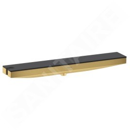 Hansgrohe Rainfinity - Raccord murale avec support et étagère, doré 26843990