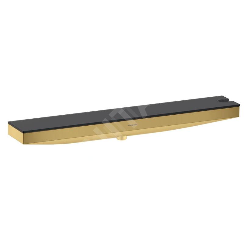 Hansgrohe Rainfinity - Raccord murale avec support et étagère, doré 26858990