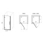 Ravak Cool! - Porte de douche 80x195 cm, chrome/verre clair X0VV40A00Z1