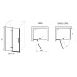 Ravak Cool! - Porte de douche 110x195 cm, chrome/verre clair X0VVDCA00Z1