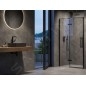 Ravak Cool! - Porte de douche 120x195 cm, noir/verre clair X0VVGC300Z1
