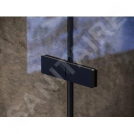 Ravak Cool! - Porte de douche 120x195 cm, noir/verre clair X0VVGC300Z1