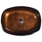 Sapho Beauty - Lavabo à poser, 540x395 mm, sans trop-plein, verre marron TY223 Sapho Beauty - Lavabo à poser, 540x395 mm, sans trop-plein, verre marron TY223