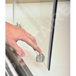 Ravak Blix - Cabine de douche 80x80 cm, aluminium brillant/verre clair 3B240C00Z1B