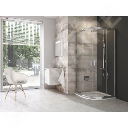 Ravak Blix - Cabine de douche 90x90 cm, aluminium brillant/verre clair 3B270C00Z1B