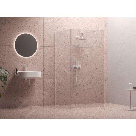 Ravak Walk-In - Paroi de douche Walk-in Corner, 1200x900 mm, blanc/verre clair GW1CG7E00Z1