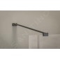 Ravak Walk-In - Paroi de douche Walk-In, 90x200 cm, noir/verre clair GW9W70300Z1C