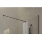 Ravak Walk-In - Paroi de douche Walk-In, 90x200 cm, noir/verre clair GW9W70300Z1C