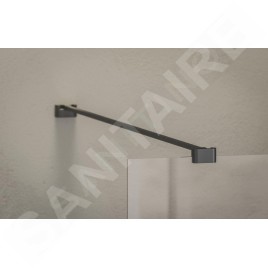 Ravak Walk-In - Paroi de douche Walk-In, 100x200 cm, noir/verre clair GW9WA0300Z1C