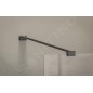 Ravak Walk-In - Paroi de douche Walk-In, 100x200 cm, noir/verre clair GW9WA0300Z1C