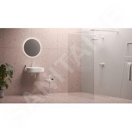 Ravak Walk-In - Upright W SET-100 Free, blanc GWD01000E001