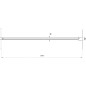 Ravak Walk-In - Debout W SET-100 Mur/Angleterre, blanc GWD01000E002