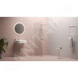 Ravak Walk-In - Debout W SET-100 Mur/Angleterre, blanc GWD01000E002