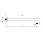 Ideal Standard Idealrain - Bras de douche de plafond, 40 cm, chrome BD645AA