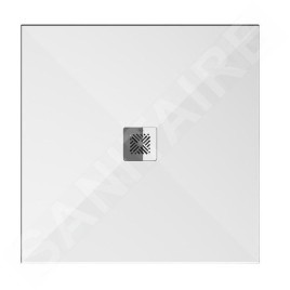 Jika Padana - Receveur de douche 100x100 cm, aspect ardoise/blanc mat H213936R100001
