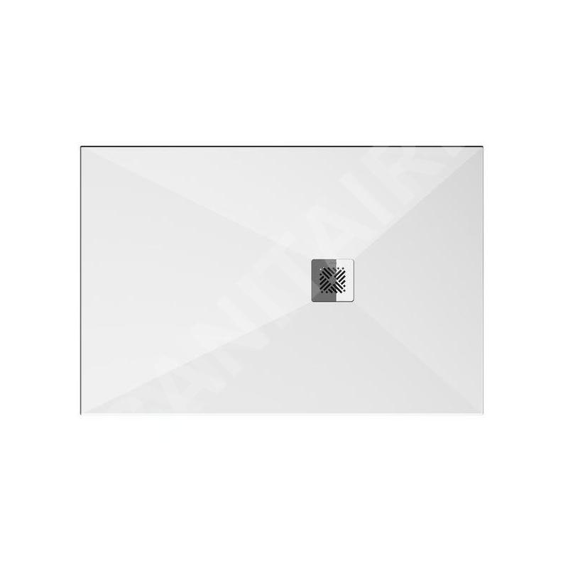 Jika Padana - Receveur de douche 100x80 cm, aspect ardoise/blanc mat H214930R100001