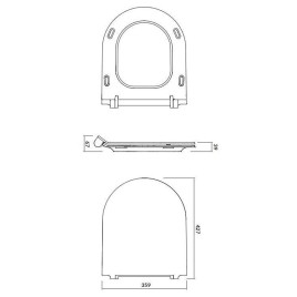 Cersanit Crea - Abattant WC, SoftClose, blanc K98-0177