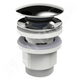 Hansa Accessoires - Garniture de vidage Push-Open, chrome 07620100