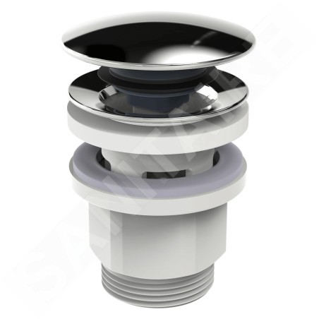 Hansa Accessoires - Garniture de vidage Push-Open, chrome 07620100