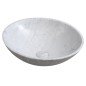 Sapho Blok - Vasque, diamètre 420 mm, sans trop-plein, carrare 2401-42 Sapho Blok - Vasque, diamètre 420 mm, sans trop-plein, carrare 2401-42