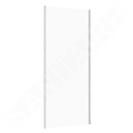Cersanit Larga - Paroi de douche 90 cm, chrome/verre clair S932-132