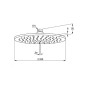 Kludi A-Qa - Douche de tête, diamètre 25 cm, or brossé 64325N0-00