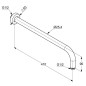 Kludi A-Qa - Bras de douche, 41 cm, or brossé 66514N0-00