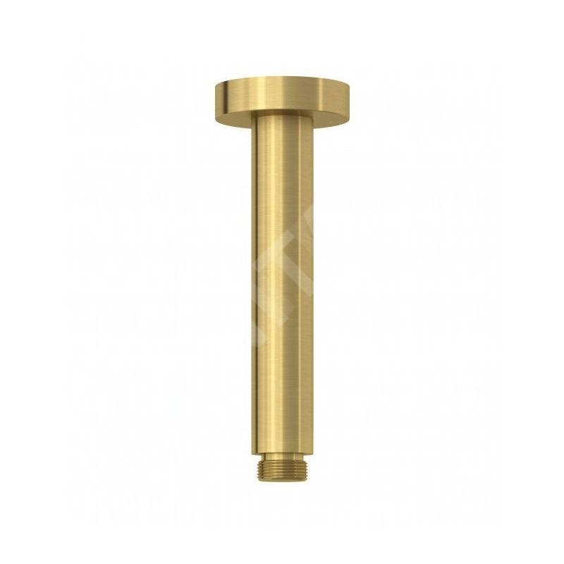 Kludi A-Qa - Bras de douche de plafond, 15 cm, or brossé 66515N0-00