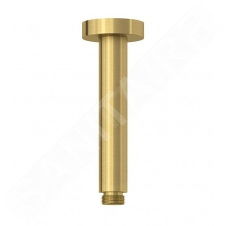 Kludi A-Qa - Bras de douche de plafond, 15 cm, or brossé 66515N0-00