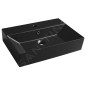 Sapho Isvea - Lavabo Sistema, 600x420 mm, avec trop-plein, trou pour robinet, noir mat 10SF50060-2N Sapho Isvea - Lavabo Sistema, 600x420 mm, avec trop-plein, trou pour robinet, noir mat 10SF50060-2N