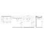 Sapho Isvea - Lavabo Sistema, 600x420 mm, avec trop-plein, trou pour robinet, noir mat 10SF50060-2N Sapho Isvea - Lavabo Sistema, 600x420 mm, avec trop-plein, trou pour robinet, noir mat 10SF50060-2N