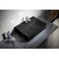 Sapho Isvea - Lavabo Sistema, 600x420 mm, avec trop-plein, trou pour robinet, noir mat 10SF50060-2N Sapho Isvea - Lavabo Sistema, 600x420 mm, avec trop-plein, trou pour robinet, noir mat 10SF50060-2N
