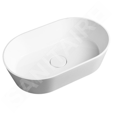 Sapho Lavabos - Lavabo Gerano, 600x380 mm, marbre, blanc GN600